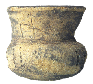 Tazza in ceramica III-I sec. a.C. - Ceramic cup, 3th-1st centuries BC